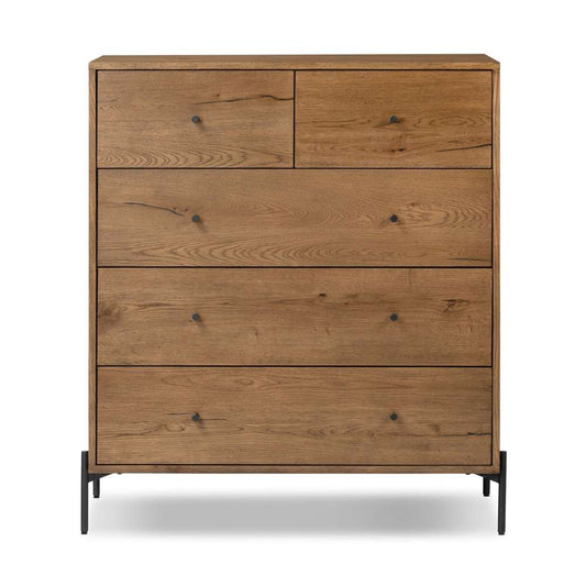 Four Hands - Eaton 5 Drawer Dresser - Amber Oak Resin - 109284-002 veiw 2