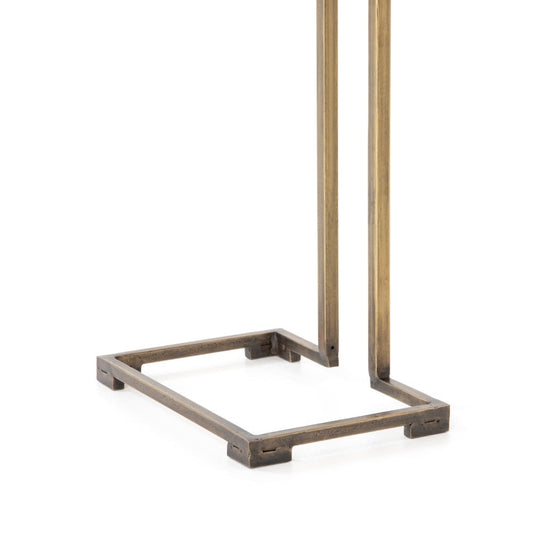 Four Hands - Acid Etch C Table - Antique Brass - IELE-88 veiw 2