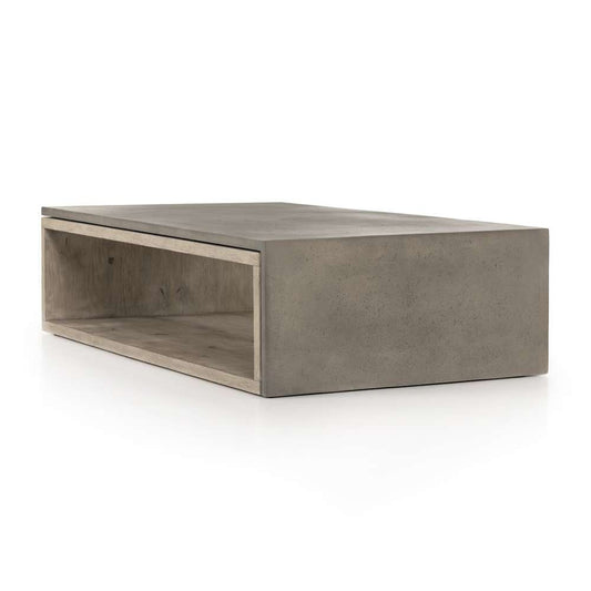 Four Hands - Faro Coffee Table - Dark Grey Concrete - 228120-001 veiw 2