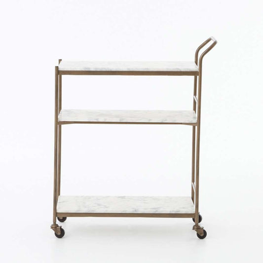 Four Hands - Felix Rectangular Bar Cart - Antique Brass - 101818-004 veiw 2