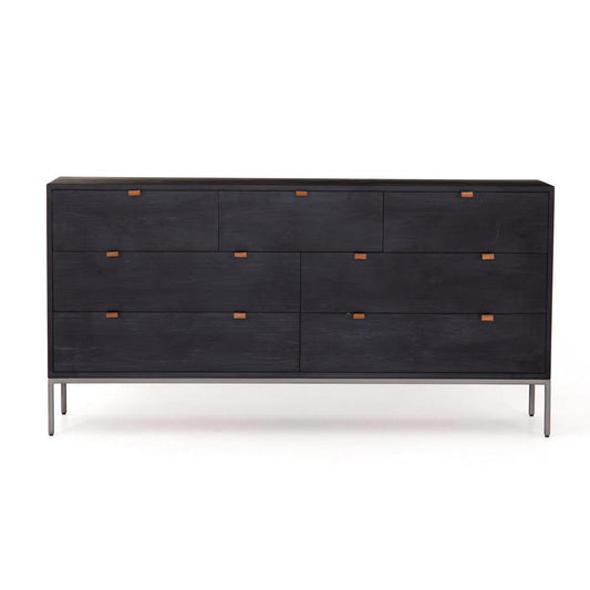Four Hands - Fulton - Trey 7 Drawer Dresser - Black Wash Poplar - 108603-005 veiw 2