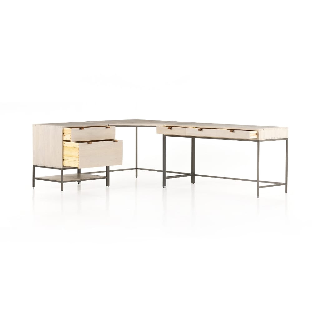 Four Hands - Fulton - Trey Filing Cabinet Desk System - Dove Poplar - 107322-003 veiw 15