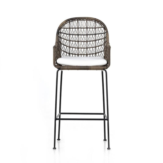 Four Hands - Grass Roots - Bandera Outdoor Bar Stool - Stinson White - 230095-003 veiw 2