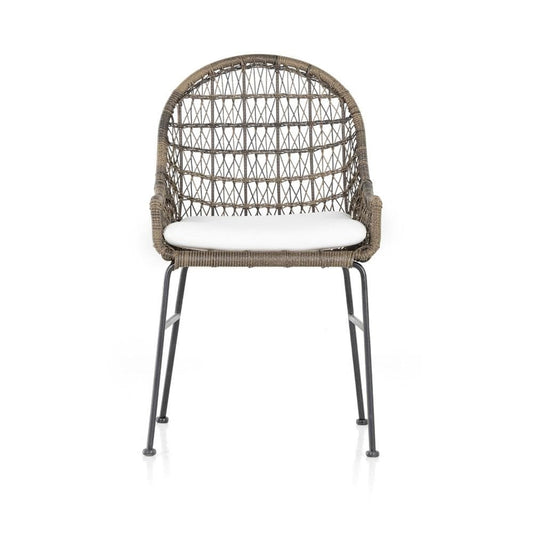 Four Hands - Grass Roots - Bandera Outdoor Woven Dining Chair - Stinson White - 232553-001 veiw 2