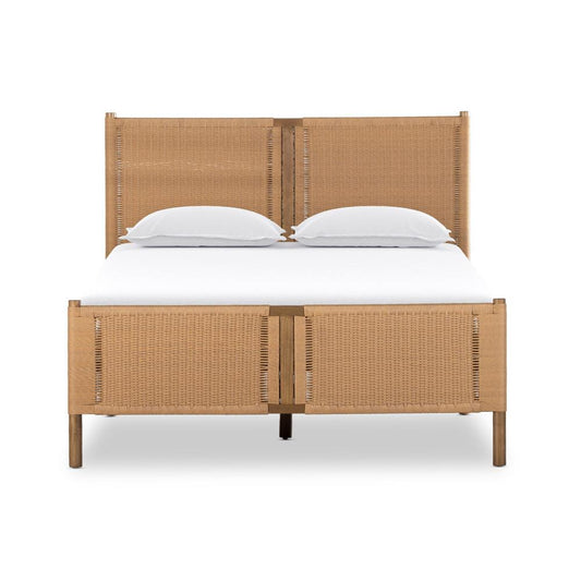 Four Hands - Grass Roots - Liza Bed - Vintage Natural - Queen - 228437-001 veiw 2