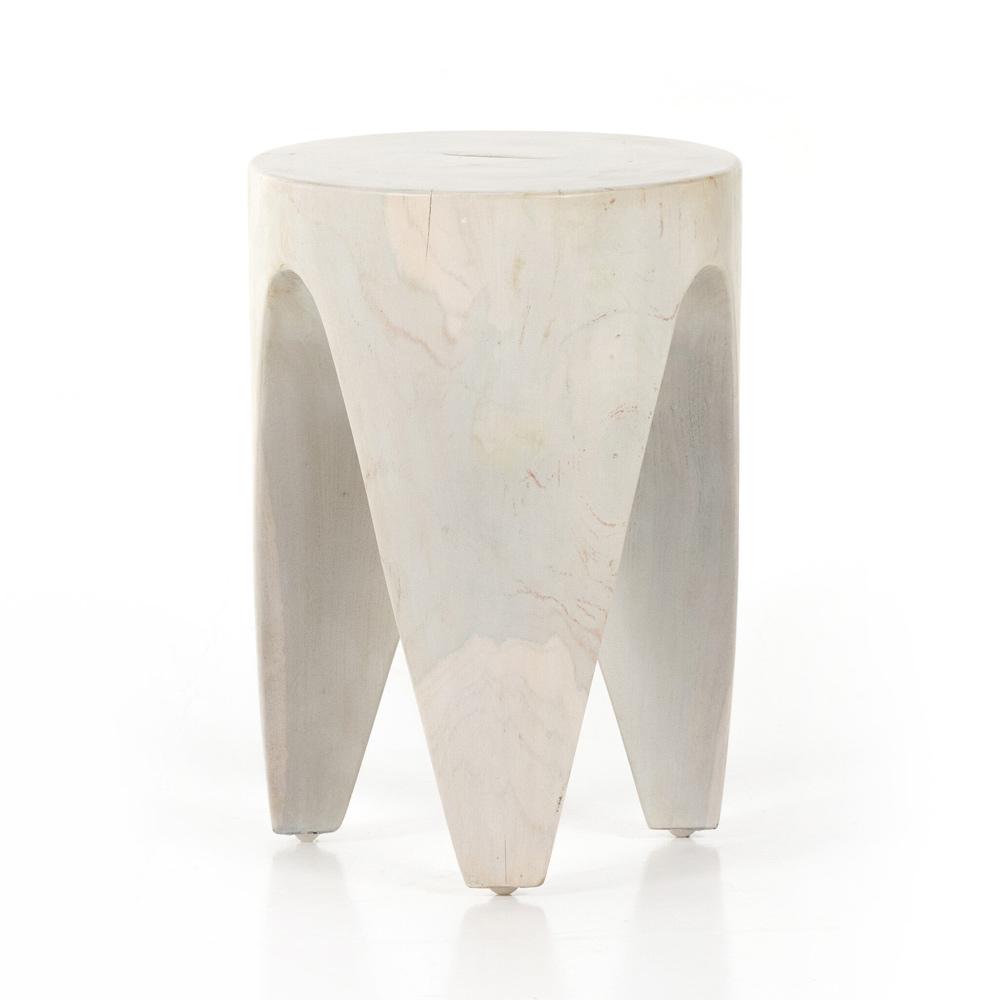Four Hands - Grass Roots - Petros Outdoor End Table - Ivory Teak - 224744-003 veiw 3