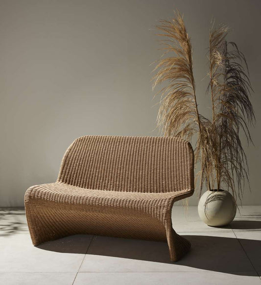 Four Hands - Grass Roots - Portia Outdoor Dining Bench-50in-Natural - 227840-002 veiw 2