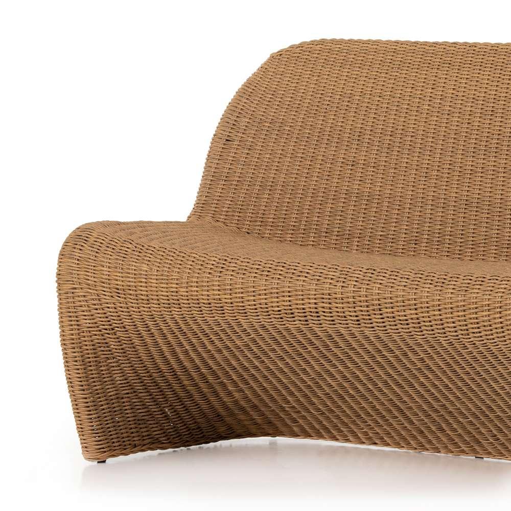 Four Hands - Grass Roots - Portia Outdoor Dining Bench-50in-Natural - 227840-002 veiw 10