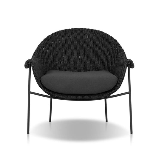 Four Hands - Grass Roots - Suerte Outdoor Chair - Arashi Ink - 239126-005 veiw 2