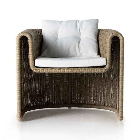 Four Hands - Grass Roots - Tucson Woven Outdoor Chair - Stinson White - 224749-003 veiw 2