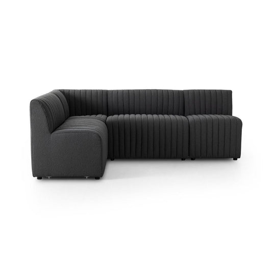 Four Hands - Grayson - Augustine Dining Banquette, L-Shape - FIQA Boucle Charcoal - 231700-003 veiw 2
