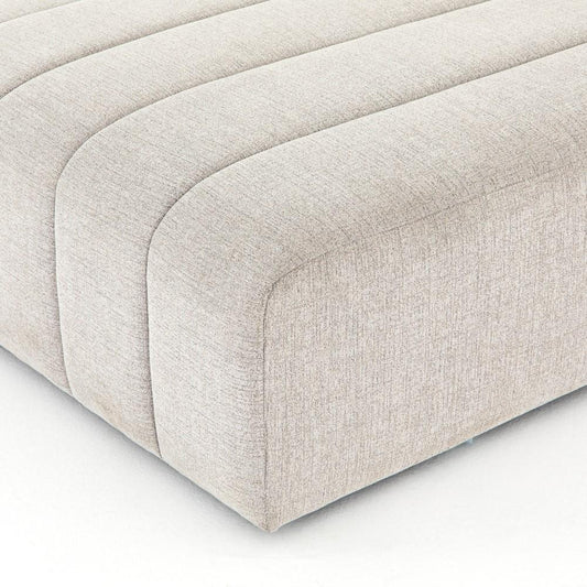 Four Hands - Langham Channelled Ottoman - CGRY-001-320-OTM veiw 2