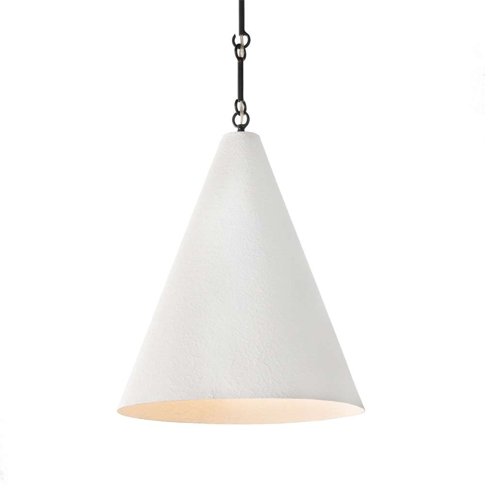 Four Hands - Grazia Pendant - Matte White Plaster - 233068-002 veiw 5