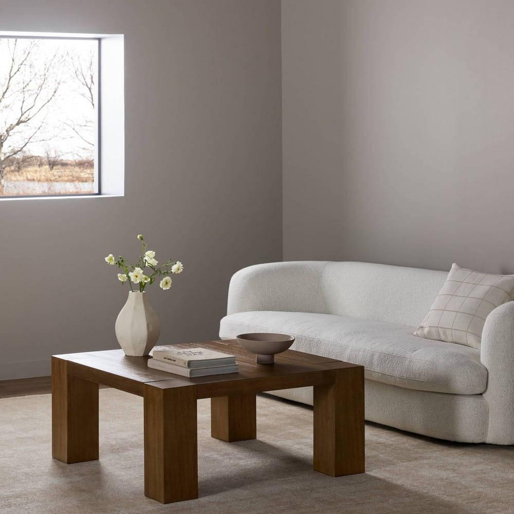 Four Hands - Haiden - Emeli Square Coffee Table - Tawny Rubberwood Veneer - 247531-001_CLOSEOUT view 10