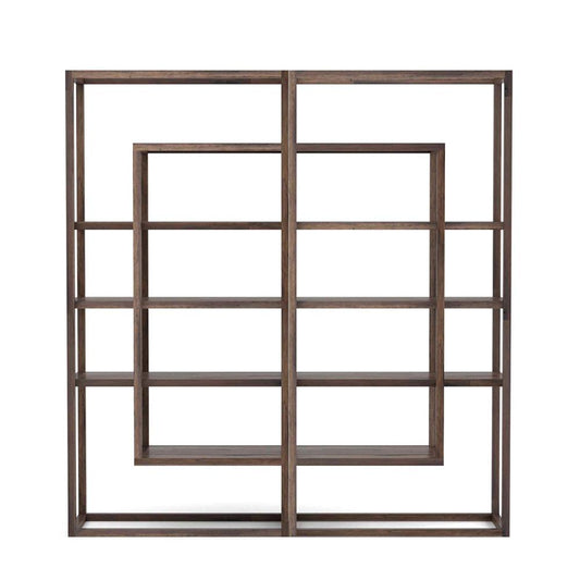 Four Hands - Haiden - Waylon Double Bookshelf - Harvest Brown - 232215-001 veiw 2