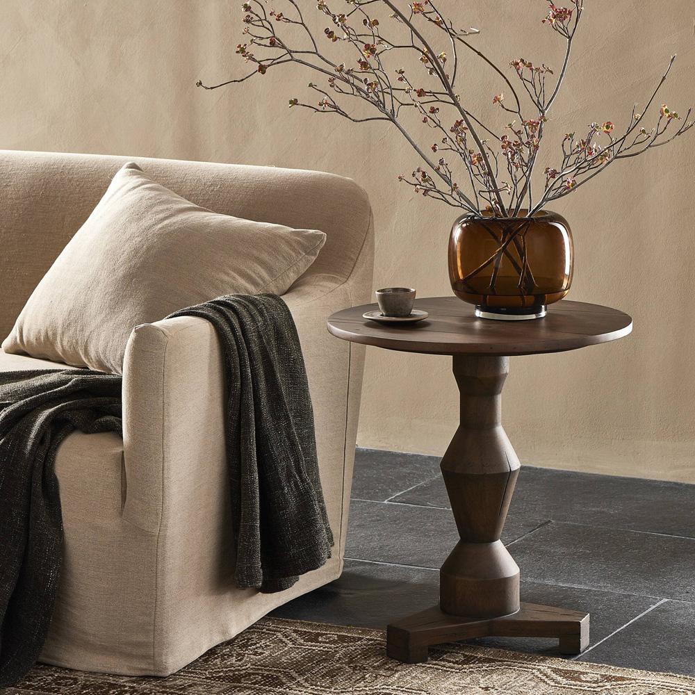Four Hands - Harmon - Rivi End Table - Aged Belgium Bleach - 241391-001 veiw 11