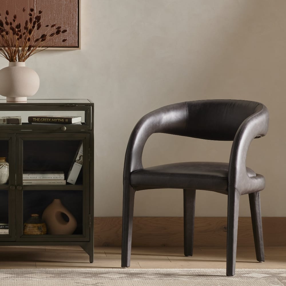 Four Hands - Hawkins Dining Chair - Sonoma Black - 223320-004 veiw 7