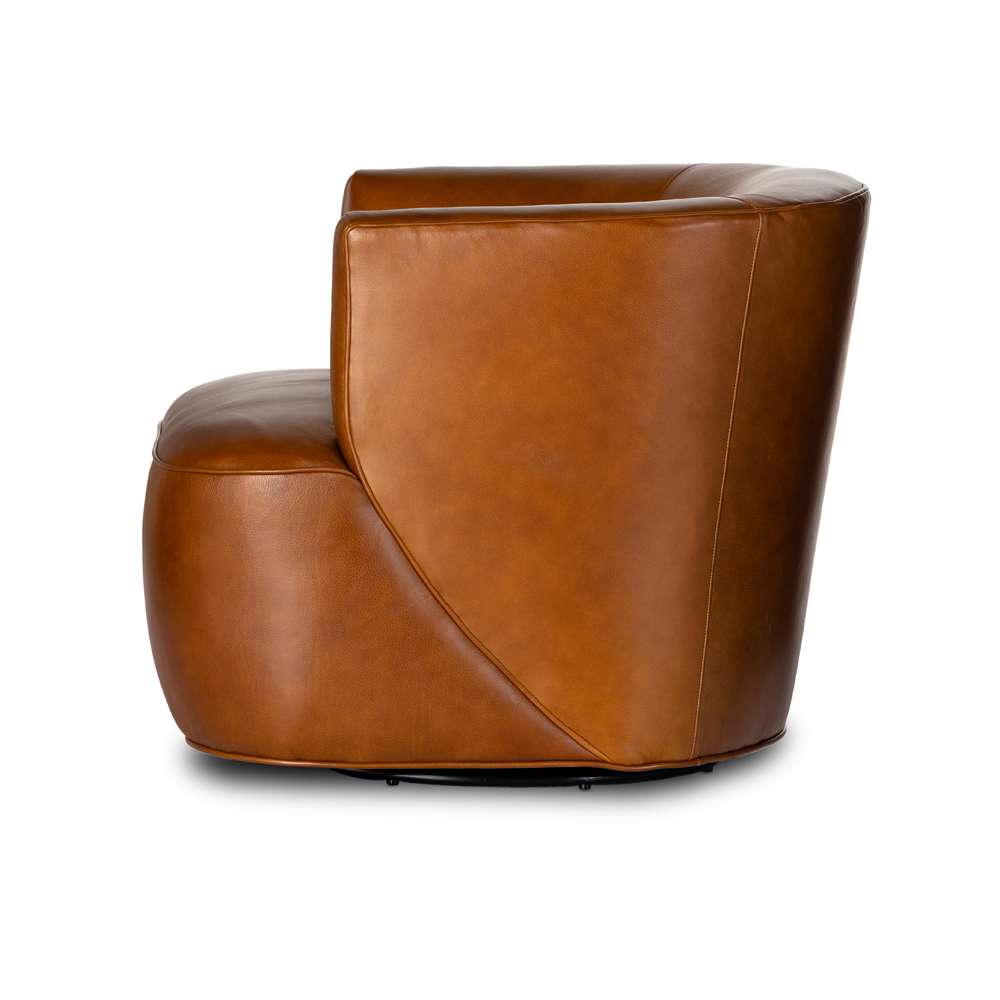 Four Hands - Highland - Mila Swivel Chair-Riviera Cognac - 107195-018 veiw 8