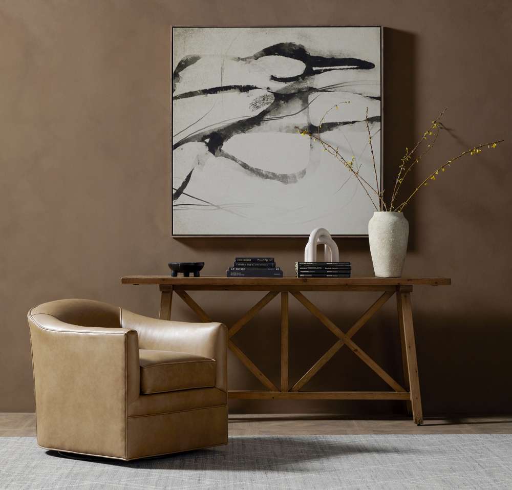 Four Hands - Highland - Quinton Swivel Chair-Ontario Taupe - 234930-002 veiw 8