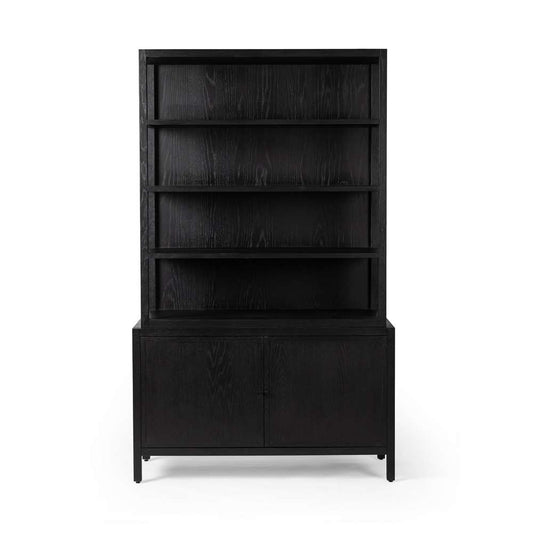 Four Hands - Hopkins Bookcase - Brushed Ebony Oak - 235271-001 veiw 2