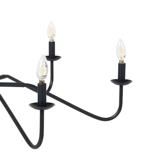 Four Hands - Hutton - Edlyn Small Chandelier - Antiqued Iron - 237407-001 veiw 2