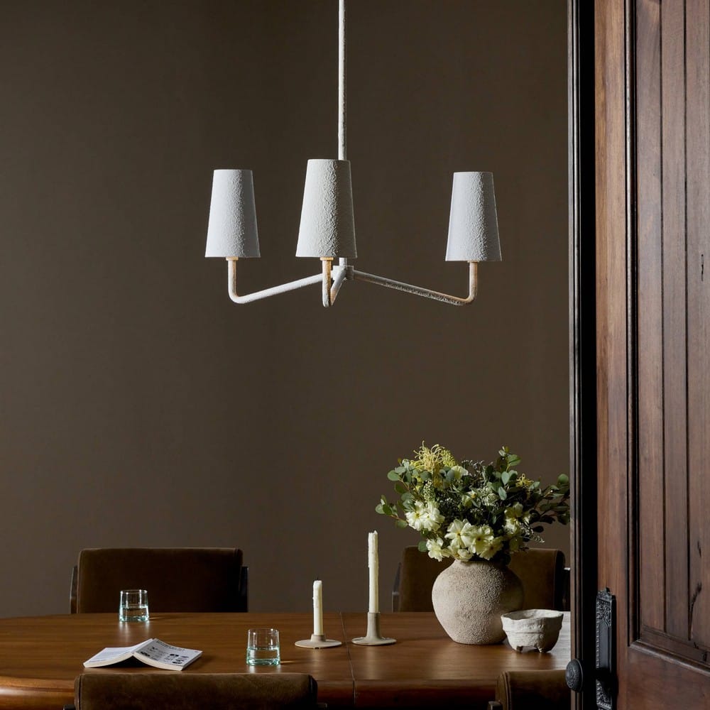 Four Hands - Hutton - Vincennes Chandelier - Matte White Plaster - 247959-001_CLOSEOUT view 9