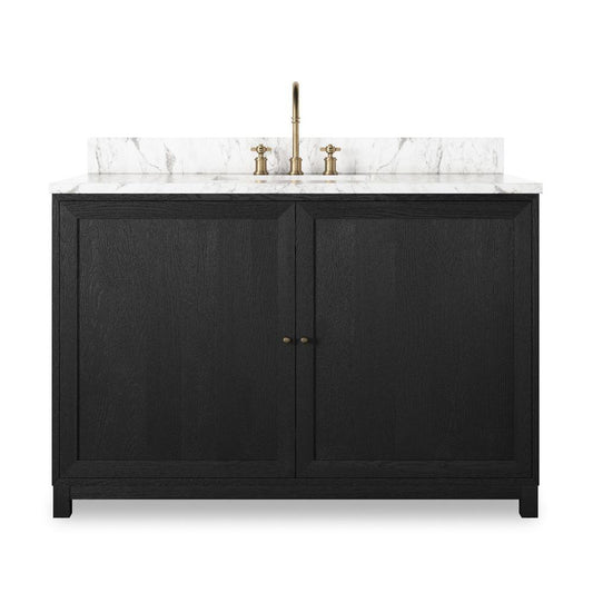 Four Hands - Irondale - Millie Single Wide Vanity - Satin Drifted Black Veneer - 242423-001 veiw 2