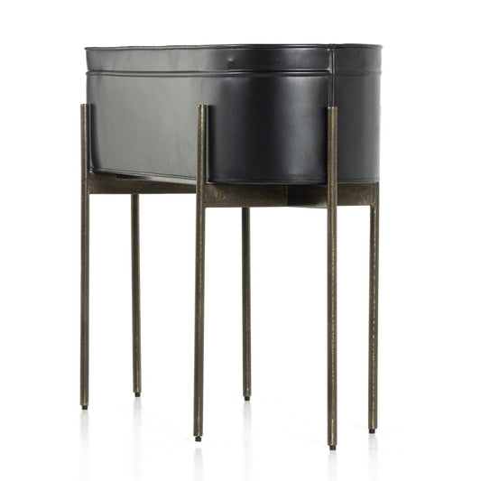 Four Hands - Jed Large Planter - Iron Matte Black - 224279-003 view 2