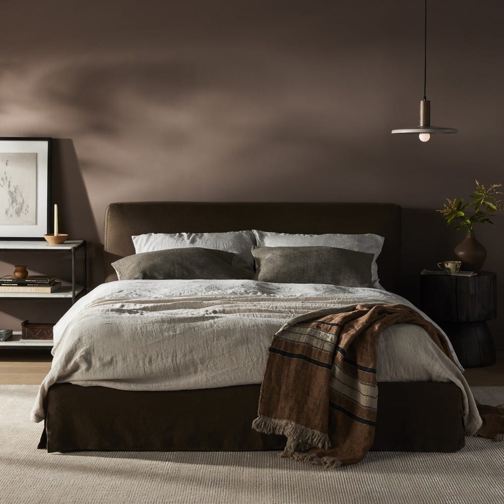Four Hands - Kensington - Aidan Slipcover Bed - Brussels Coffee - 234707-010_CLOSEOUT view 11