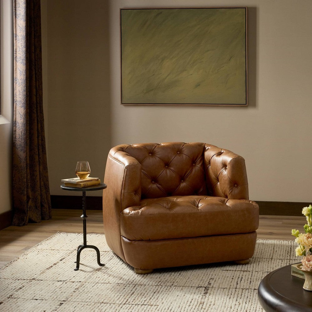 Four Hands - Kensington - Paul Chair - Sonoma Chestnut - 240249-003_CLOSEOUT view 12