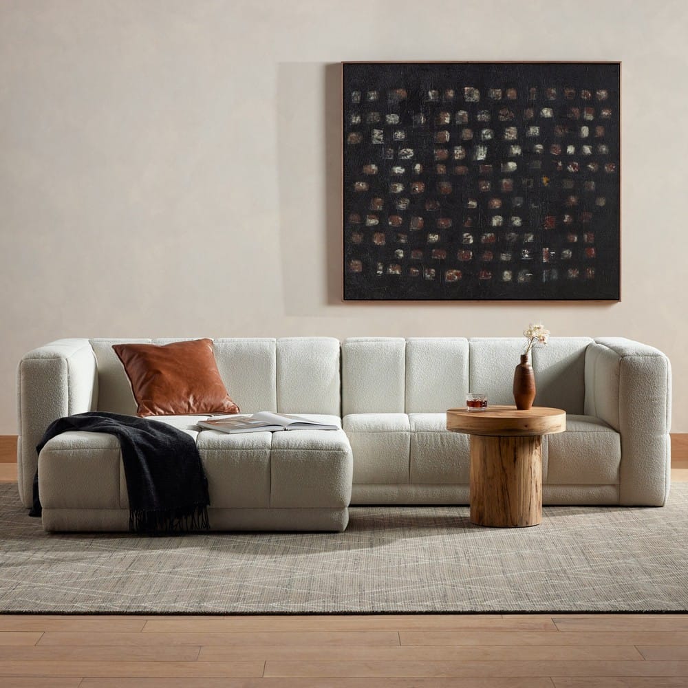 Four Hands - Kensington - Tavi 2-Piece Sectional - FIQA Boucle Natural - 231276-003_CLOSEOUT view 11