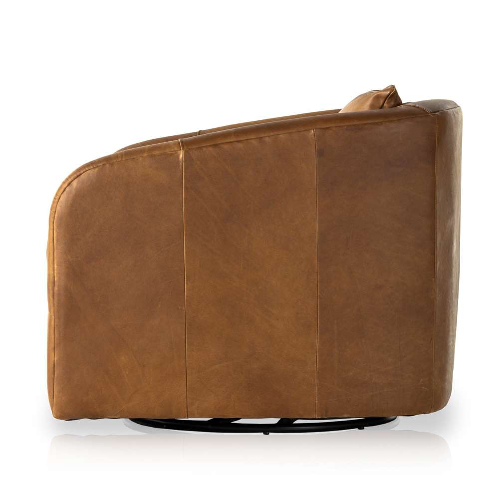 Four Hands - Kensington - Topanga Swivel Chair - Heirloom Sienna - 106008-018 veiw 13
