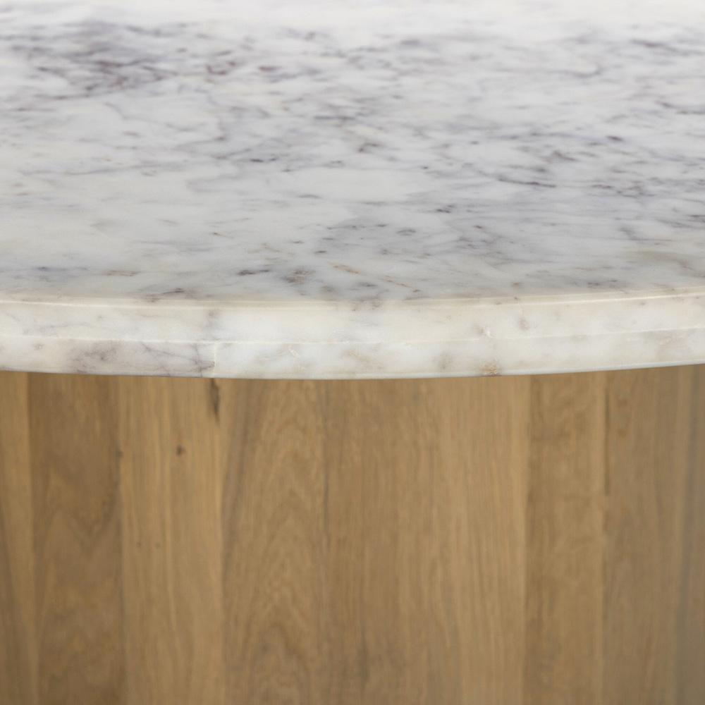 Four Hands - Leighton - Mariah Round Dining Table 60in - White Marble - 234754-003 veiw 5