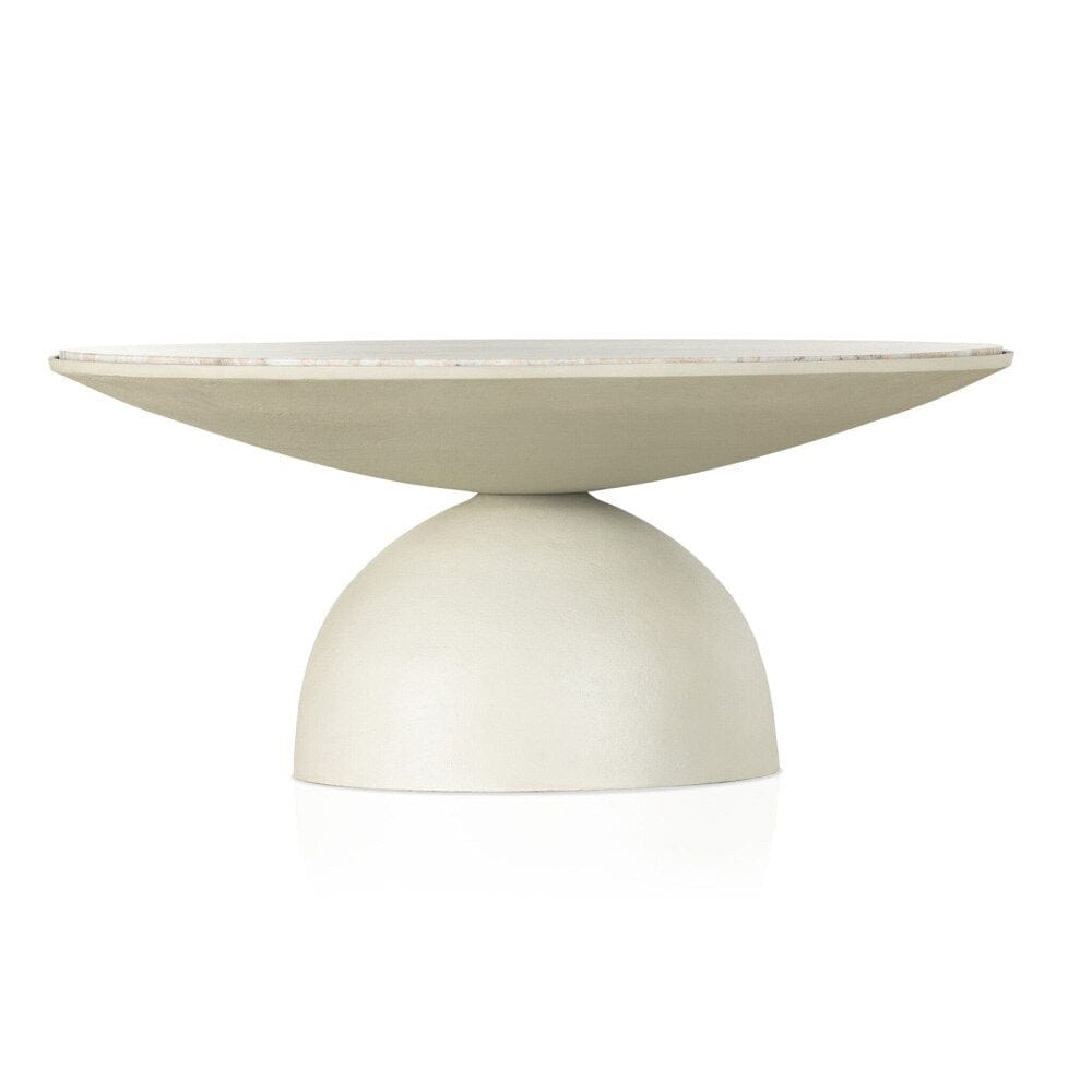 Four Hands - Marlow - Corbett Coffee Table - Creamy Taupe Marble - 224138-002 veiw 4
