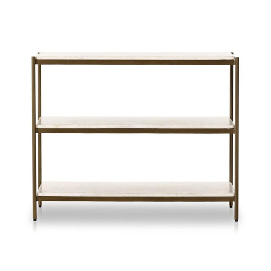 Four Hands - Marlow - Felix Large Nightstand - Polished White Marble - 234788-001 veiw 2