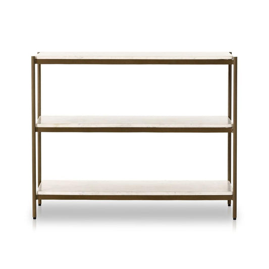 Four Hands - Marlow - Felix Large Nightstand - Polished White Marble - 234788-001 veiw 2