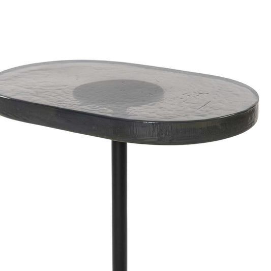 Four Hands - Marlow - Vinia End Table-Light Blue Cast Glass - 237788-001 veiw 2