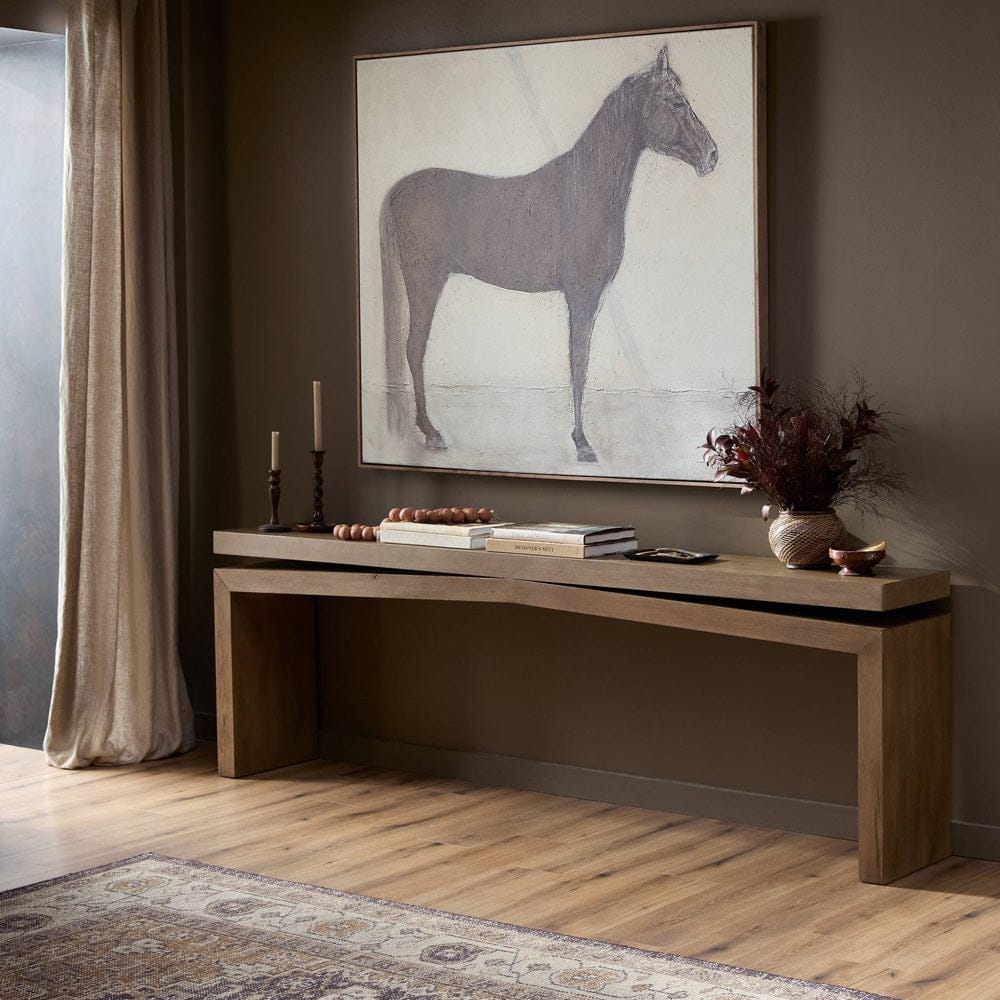Four Hands - Matthes Console Table - 94" - Rustic Grey Veneer - 243556-005 view 4