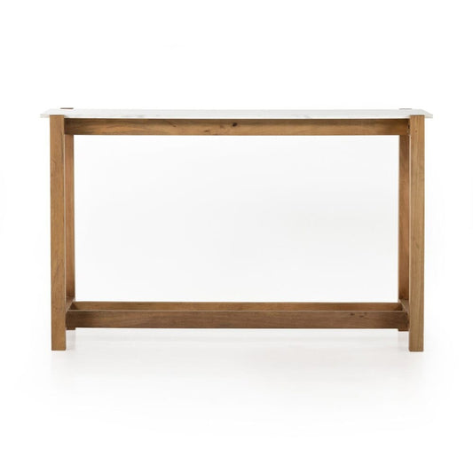 Four Hands - Merritt - Scout Bar Table - Honed White Marble - 224598-001 veiw 2