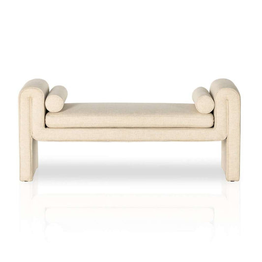 Four Hands - Mitchell Accent Bench - Thames Cream - 234263-002 veiw 2