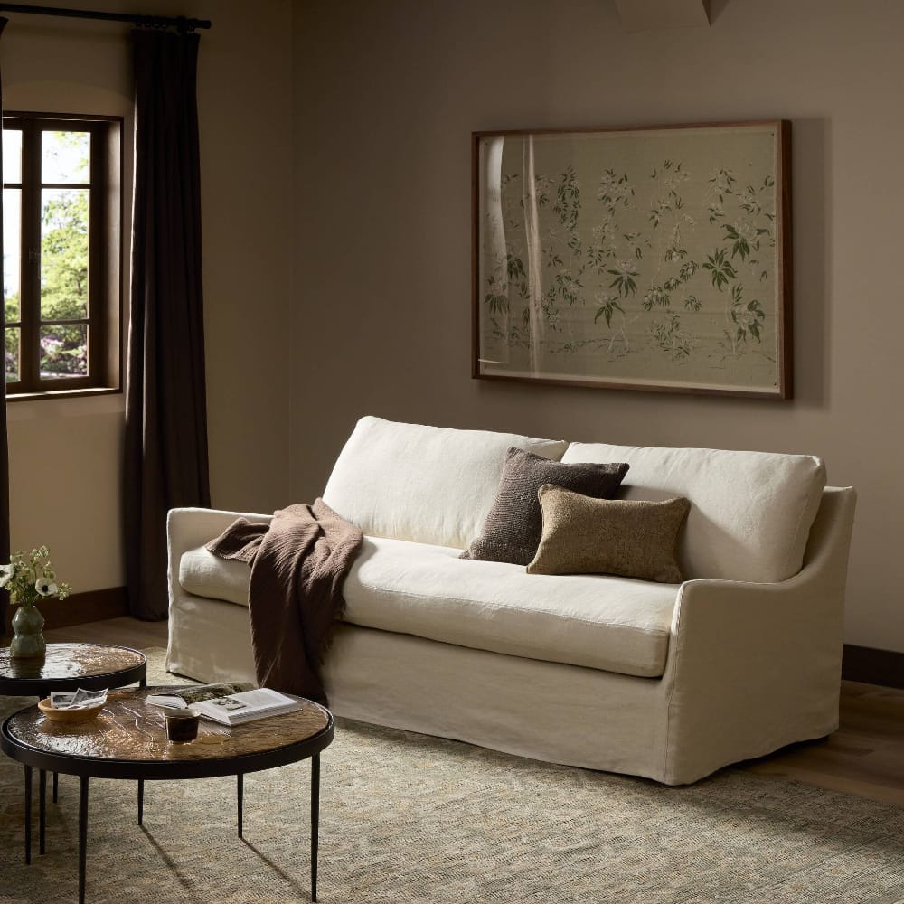 Four Hands - Monette Slipcover Sofa - Brussels Natural - 238680-003 view 12