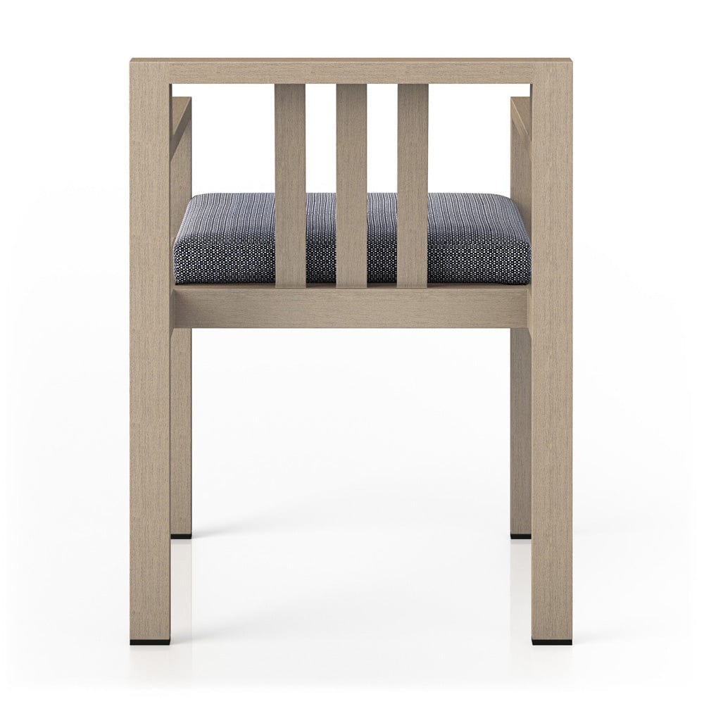 Four Hands - Monterey Outdoor Dining Armchair, Washed Brown - Faye Navy - 226831-004 view 4