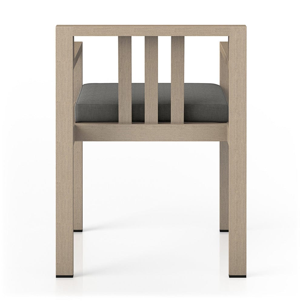 Four Hands - Monterey Outdoor Dining Armchair, Washed Brown - Venao Charcoal - 226831-001 view 4