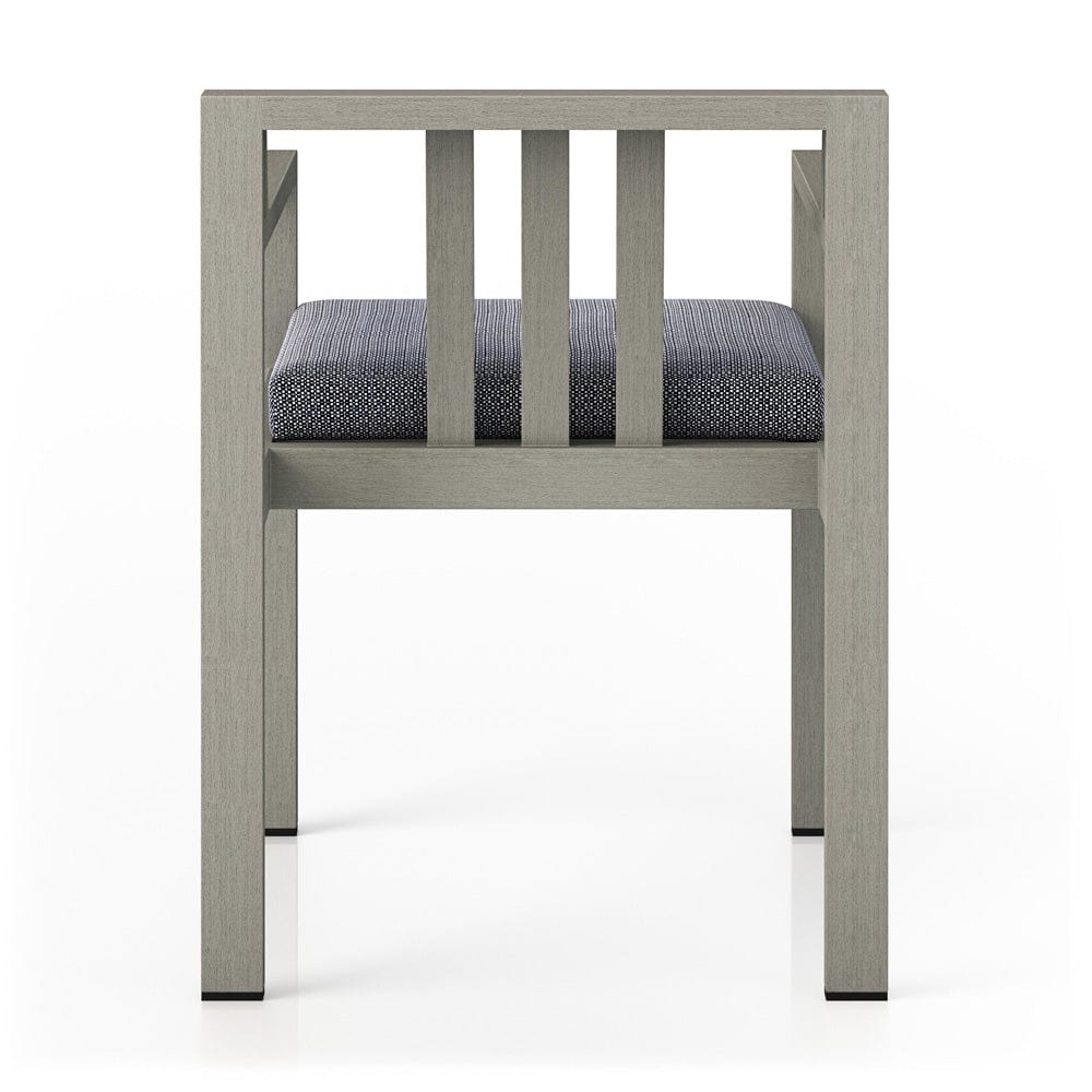 Four Hands - Monterey Outdoor Dining Armchair, Weathered Grey - Faye Navy - 226831-010 view 4