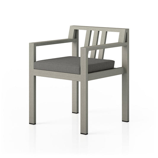Four Hands - Monterey Outdoor Dining Armchair, Weathered Grey - Venao Charcoal - 226831-002 view 2
