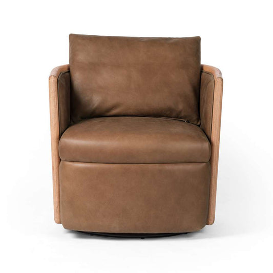 Four Hands - Newbury Swivel Chair - Palermo Cognac - 229382-002 veiw 2