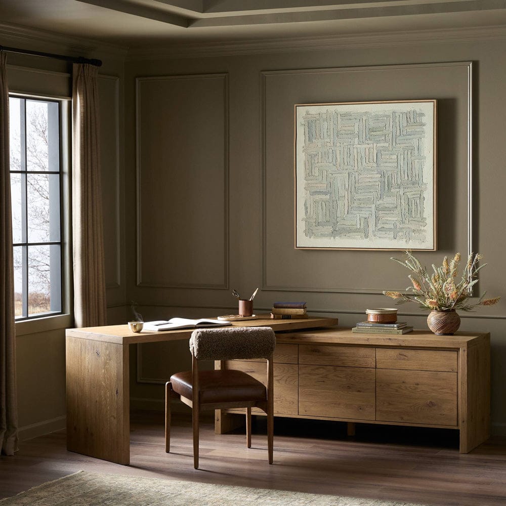 Four Hands - Noah Rotating Desk - Aged Smoked Oak Resawn - 248589-001 view 4