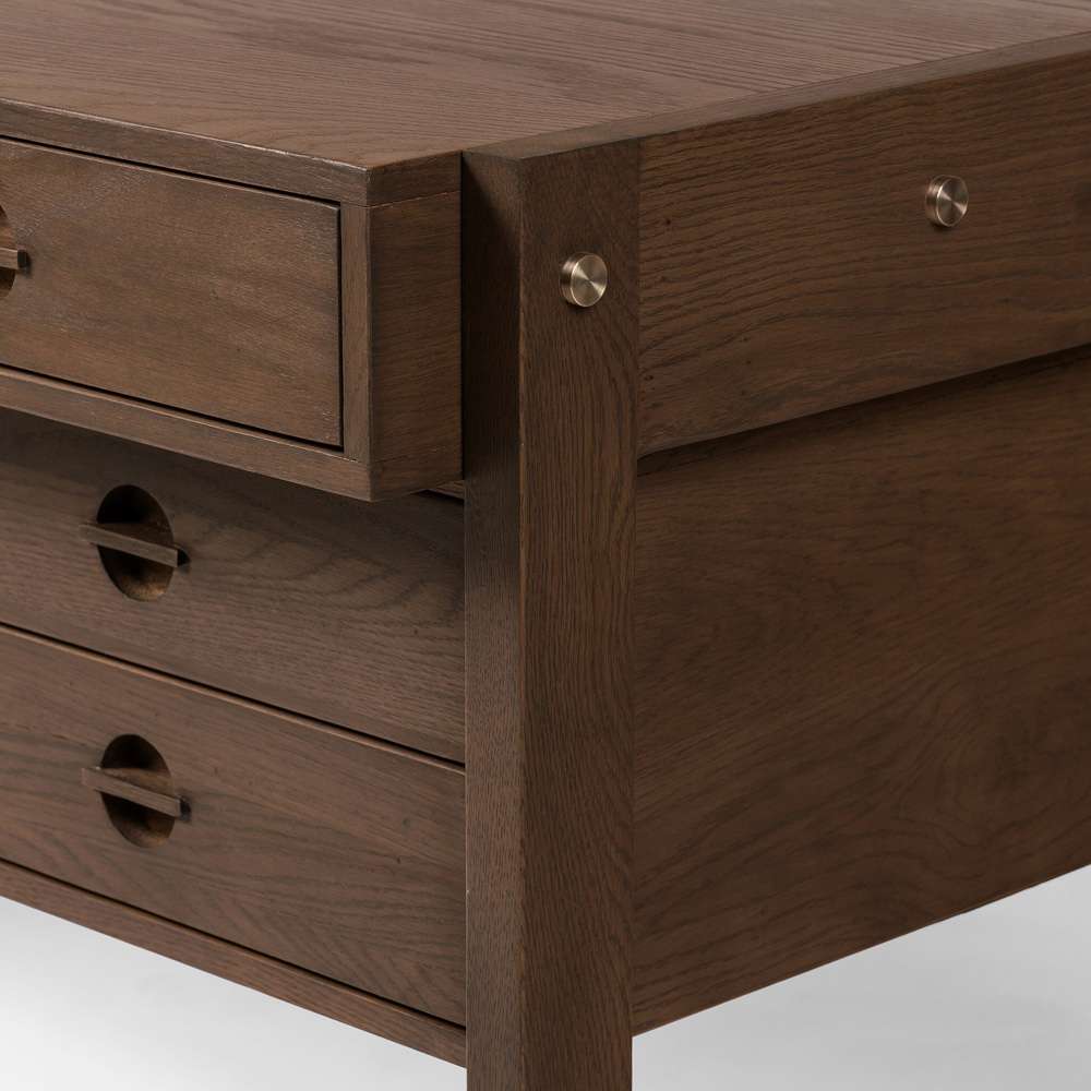 Four Hands - Oakley Desk - Dark Toasted Oak Veneer - 232732-004 veiw 13