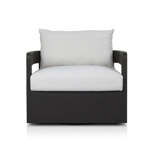 Four Hands - Pembrook - Jackson Outdoor Metal Swivel Chair - Alessi Linen - 247454-001 veiw 2