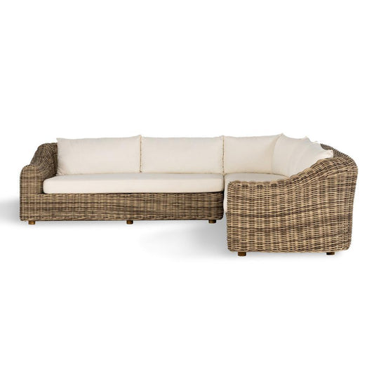 Four Hands - Pembrook - Messina Outdoor 3-Piece Sectional - Venao Ivory - 237460-001 veiw 2